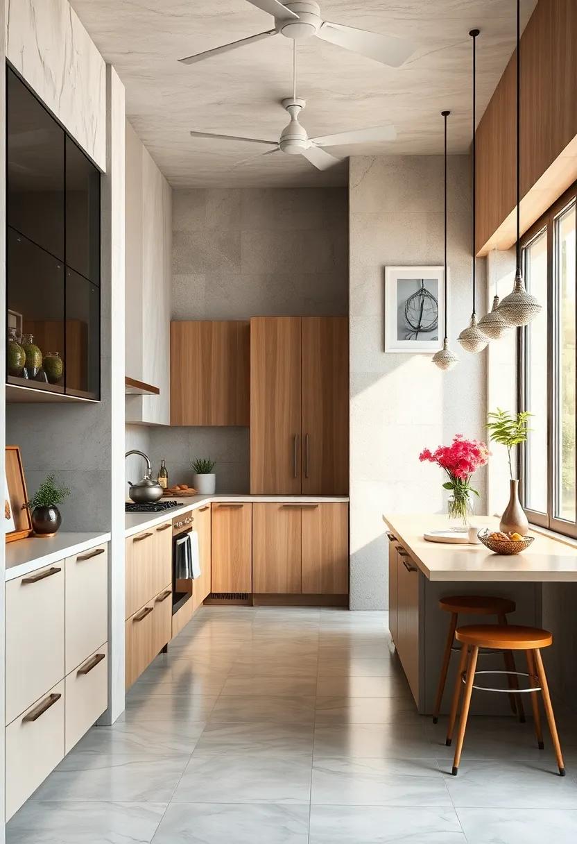 Reflective Surfaces: Explore how mirrors and glossy finishes can create an illusion of space and brightness in narrow kitchens