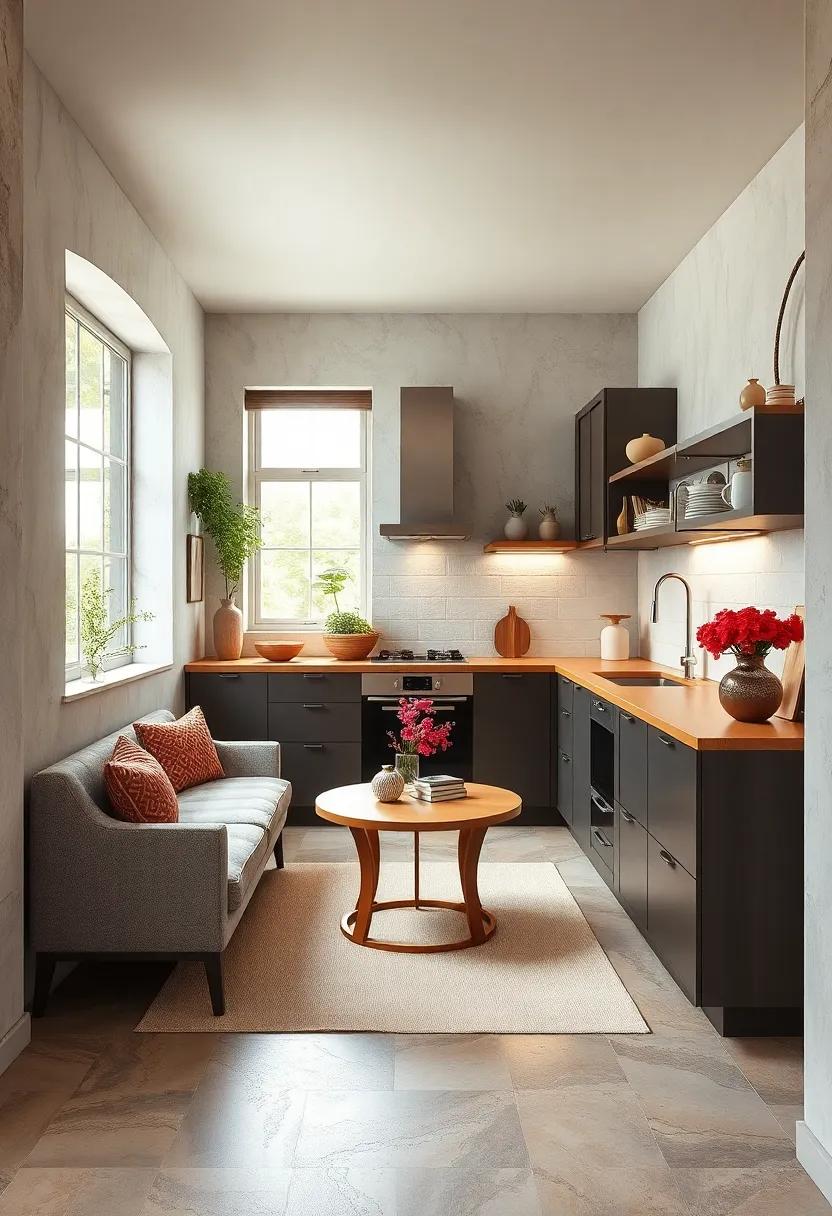 Smart Layout Strategies: Explore how strategic placements of appliances and countertops can enhance workflow in a compact kitchen