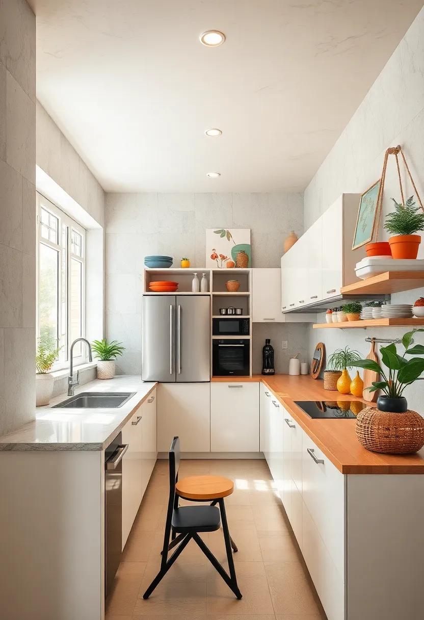 Vintage Vibes: find inspiration in retro designs that combine nostalgia with modern efficiency in a stylish galley layout