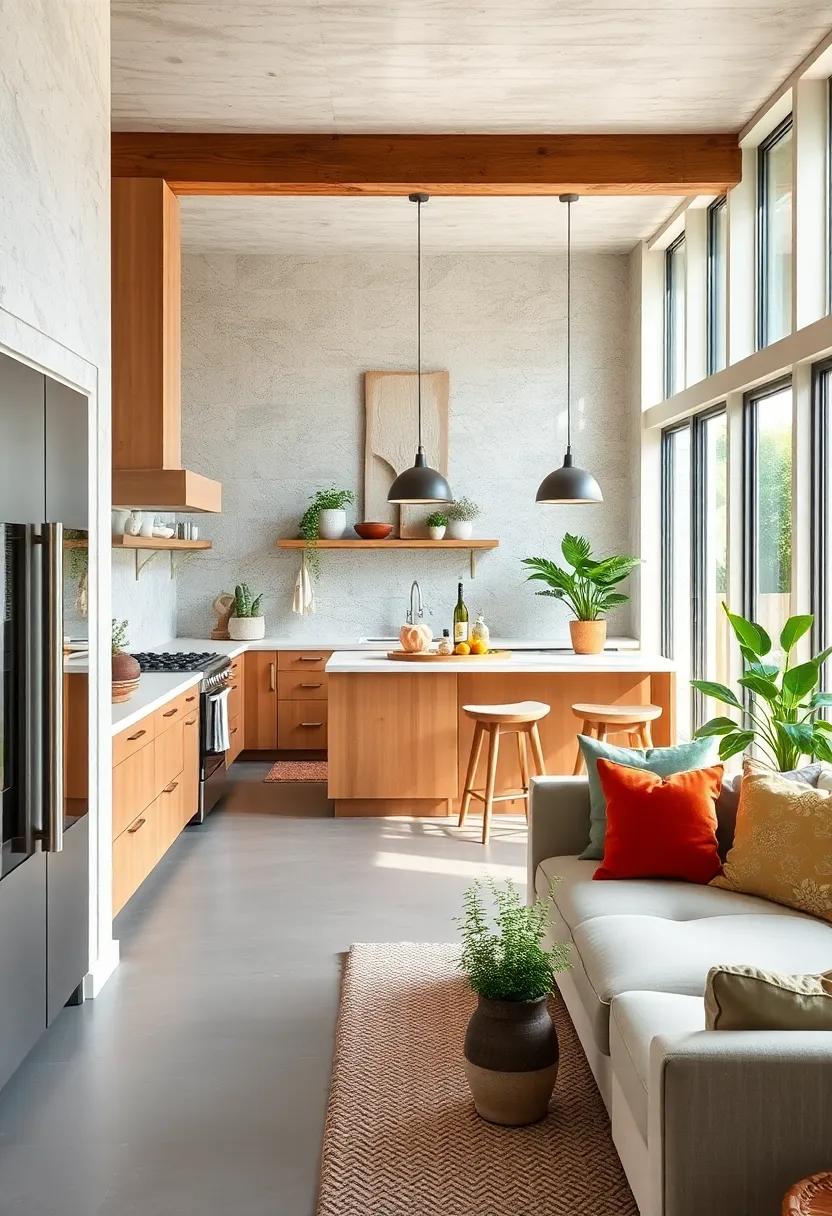 Bringing Nature Indoors: The transformation of a kitchen through the use of plants and natural elements
