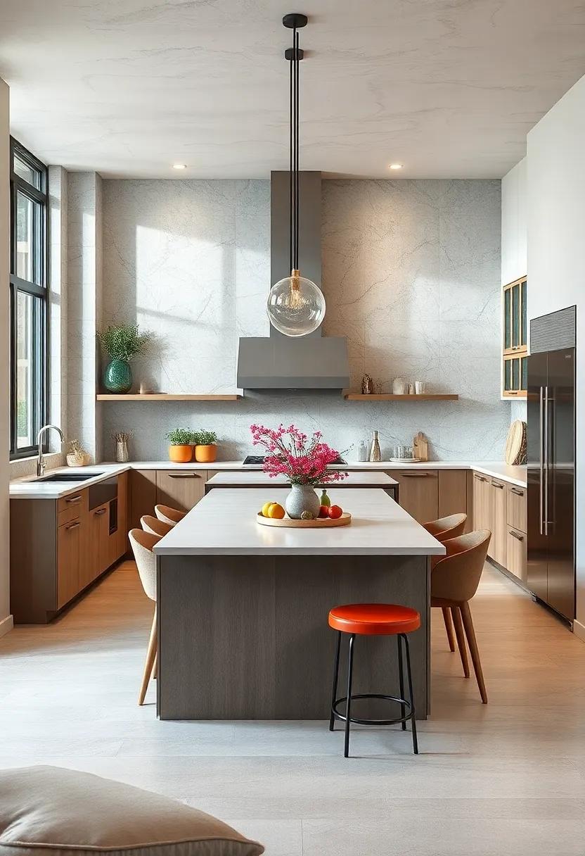 Statement Islands: Transforming a cluttered kitchen corner into a functional masterpiece