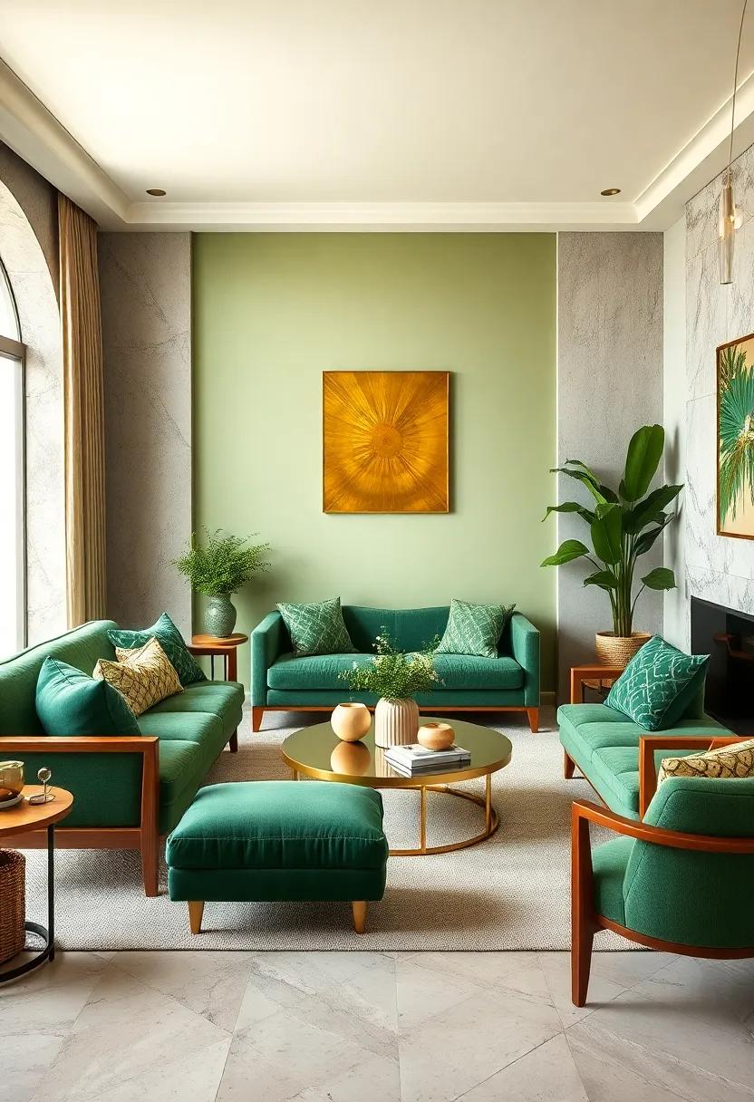 Vintage Gold Decorative Trays: Use vintage gold trays on tables or‌ shelves to corral small items, adding both organization and a touch of ​glamour