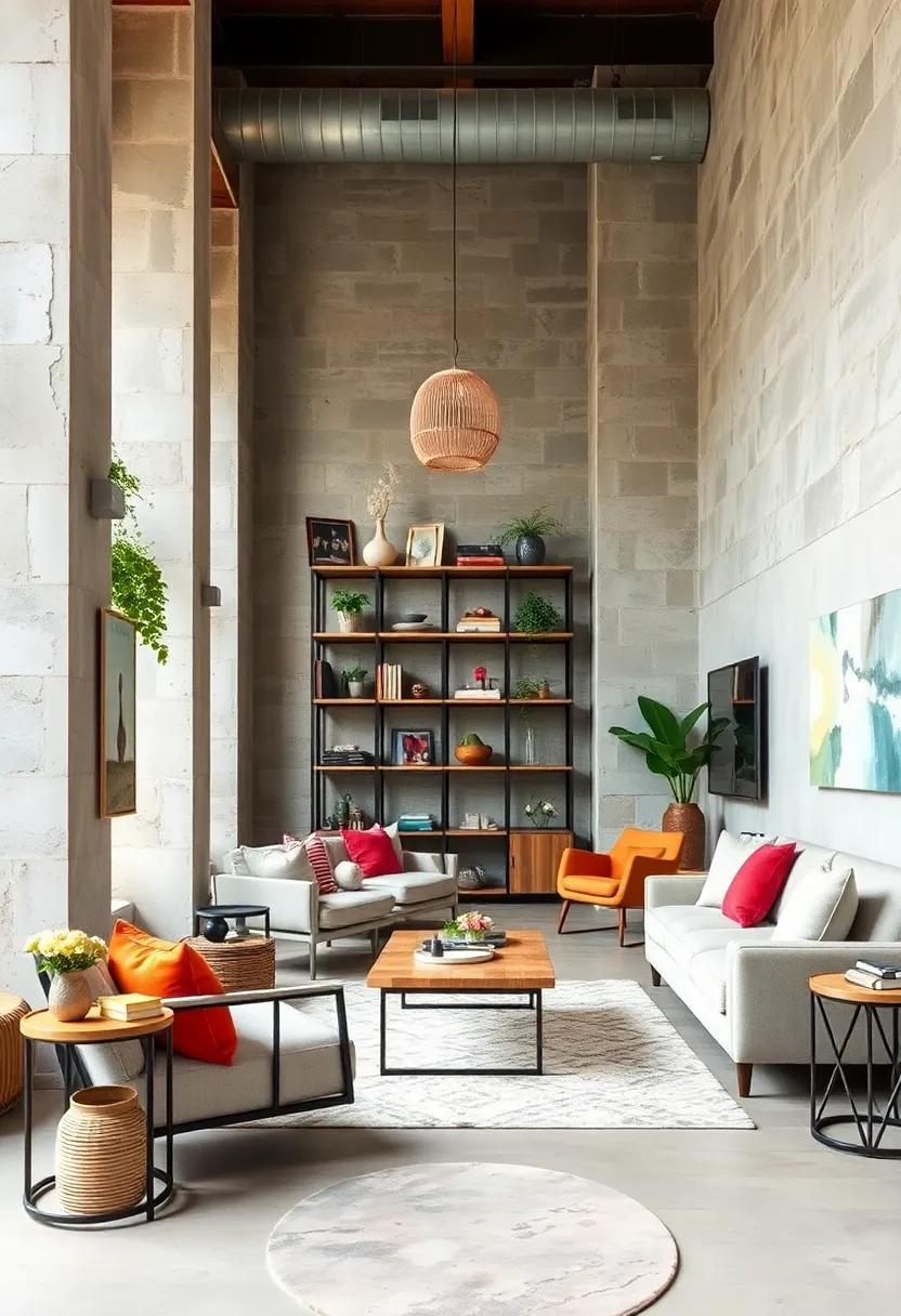 Metal Accents:⁣ Use metal shelving​ units and industrial carts to add ​functional storage solutions ​that enhance‌ the industrial aesthetic