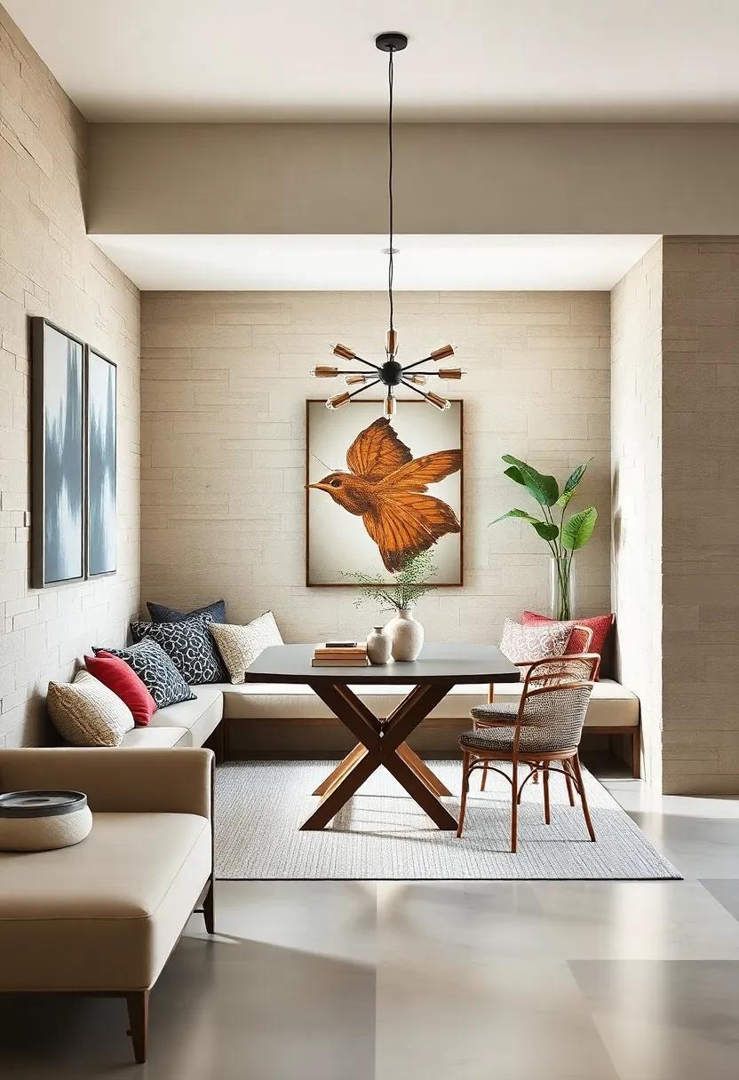 Create⁣ a⁢ Cozy ⁤Nook: Add cushions or even a small bookshelf to ‍a⁢ corner of‌ the⁢ dining room, turning it into ⁣a relaxing⁢ reading⁢ spot