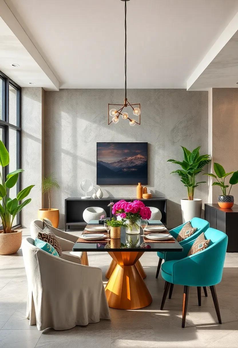 Incorporate Plants: Introduce indoor plants⁣ or fresh flowers to breathe‌ life and ⁣freshness ⁣into your dining space
