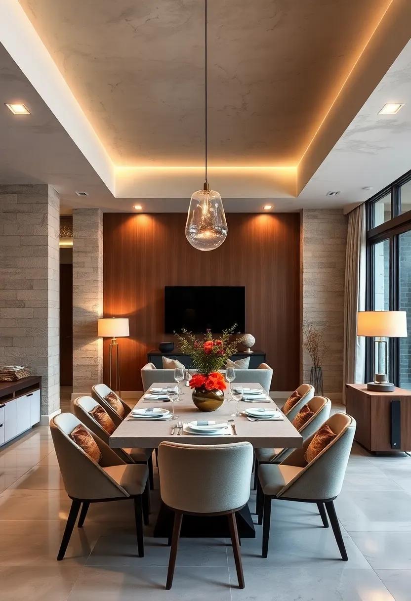 Layer Lighting: Combine ⁢overhead lighting ⁢with floor or⁢ table lamps to ⁤create ‌a warm, inviting ambiance ‌during mealtime