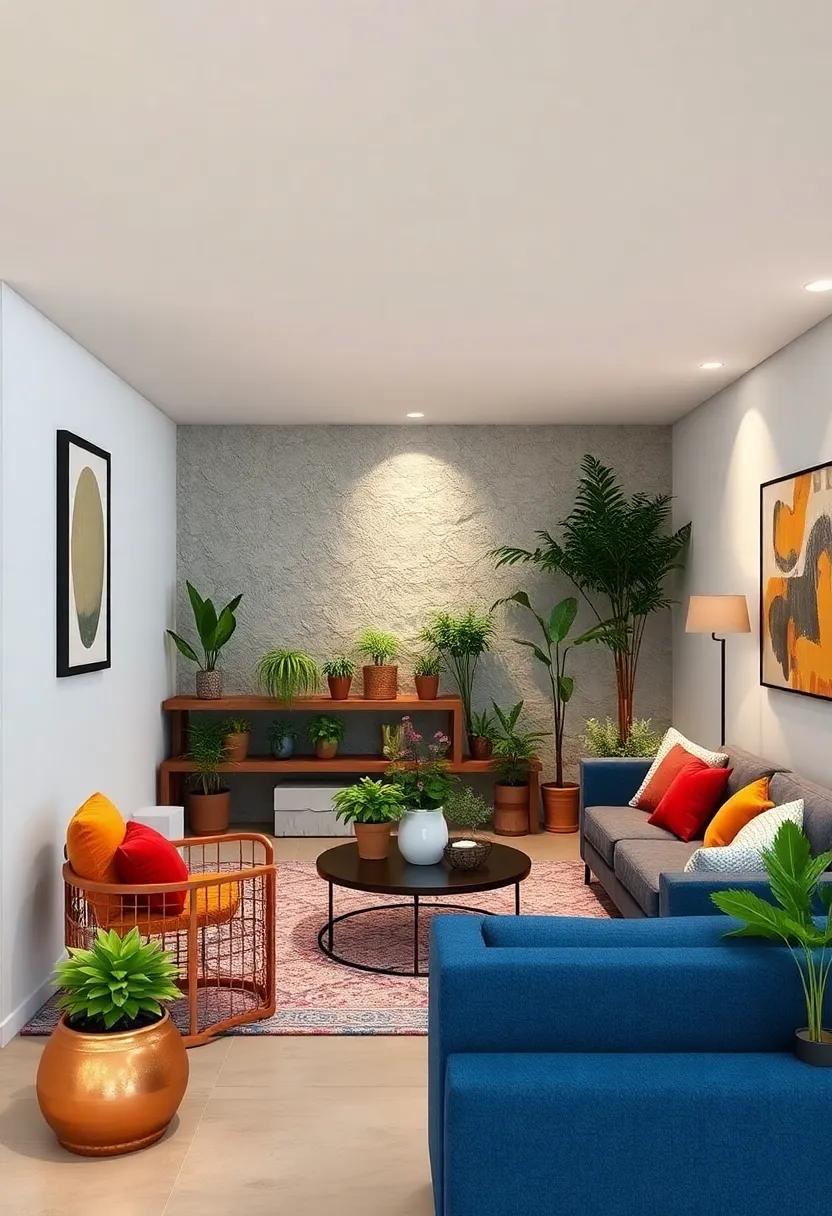 Indoor Garden: ⁤Convert the area into a mini indoor garden, filled with potted plants and herbs for ⁣a refreshing touch to your living space