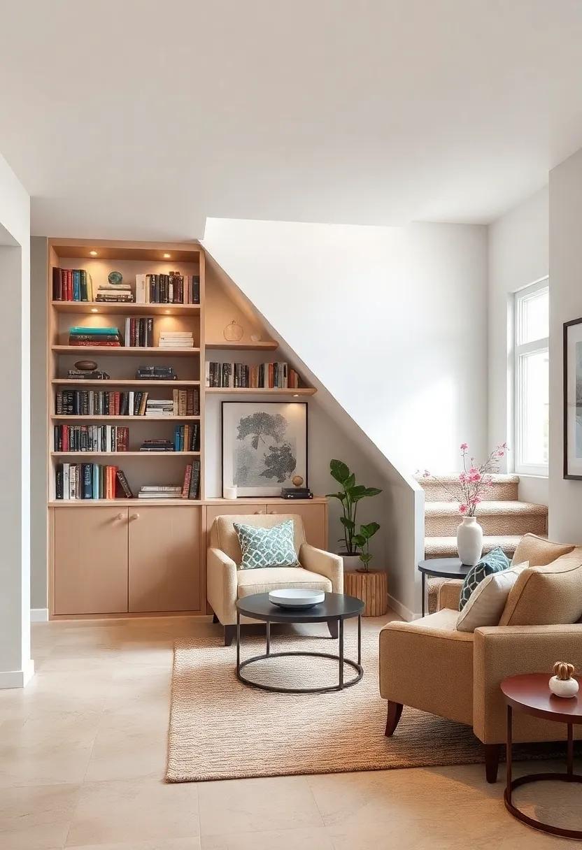Compact Library: Install ‍floor-to-ceiling‌ bookshelves and transform the area​ into a charming mini-library with a cozy chair for quiet reading