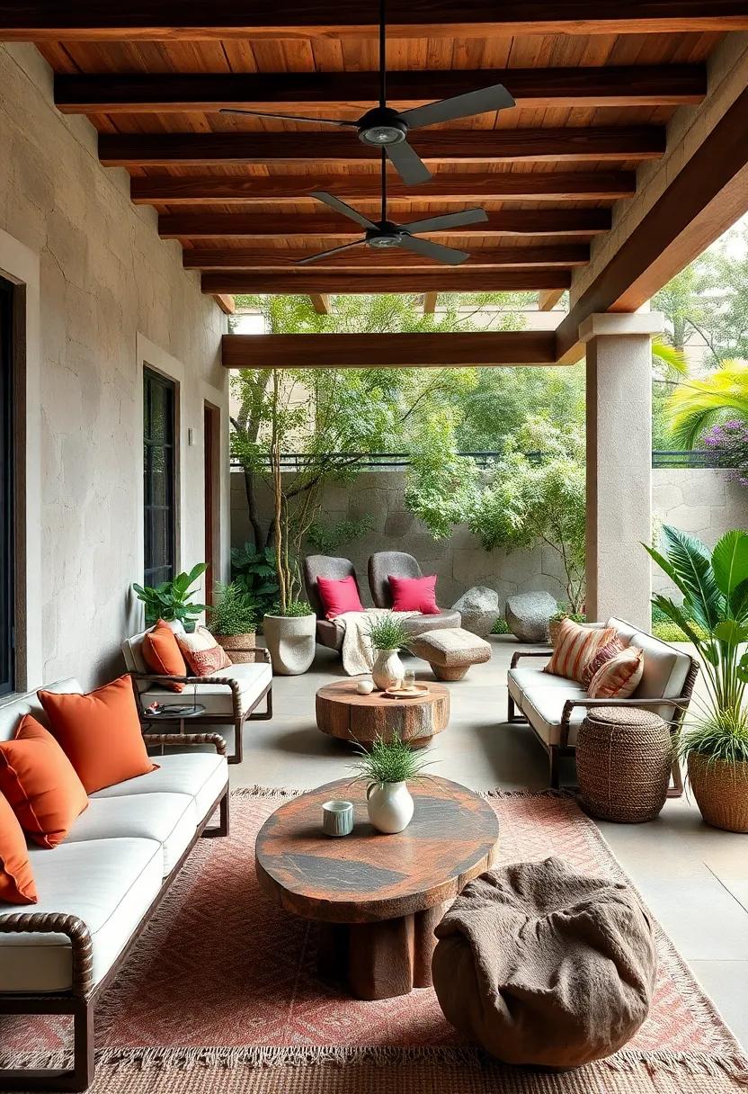 Boulders and Stones: Incorporate natural boulders or stones as unique, rugged elements that blend gracefully with lush surroundings