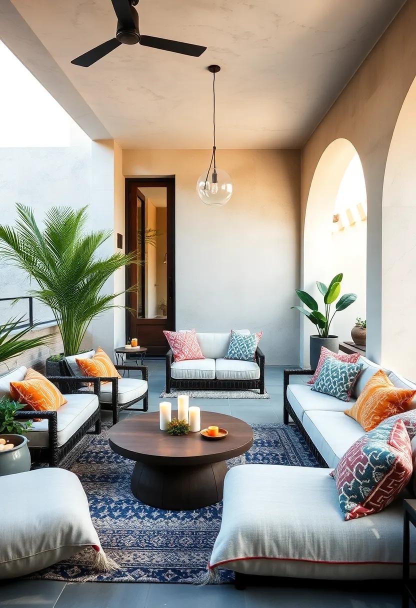 Layered Seating Areas: Design multiple seating arrangements with oversized cushions, floor pillows, and low tables for a cozy, inviting atmosphere