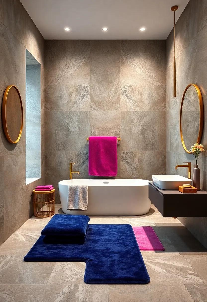 Bathroom Bliss:​ Use jewel-toned velvet towels or bath⁢ mats to infuse a⁢ spa-like quality into ⁤your bathroom space