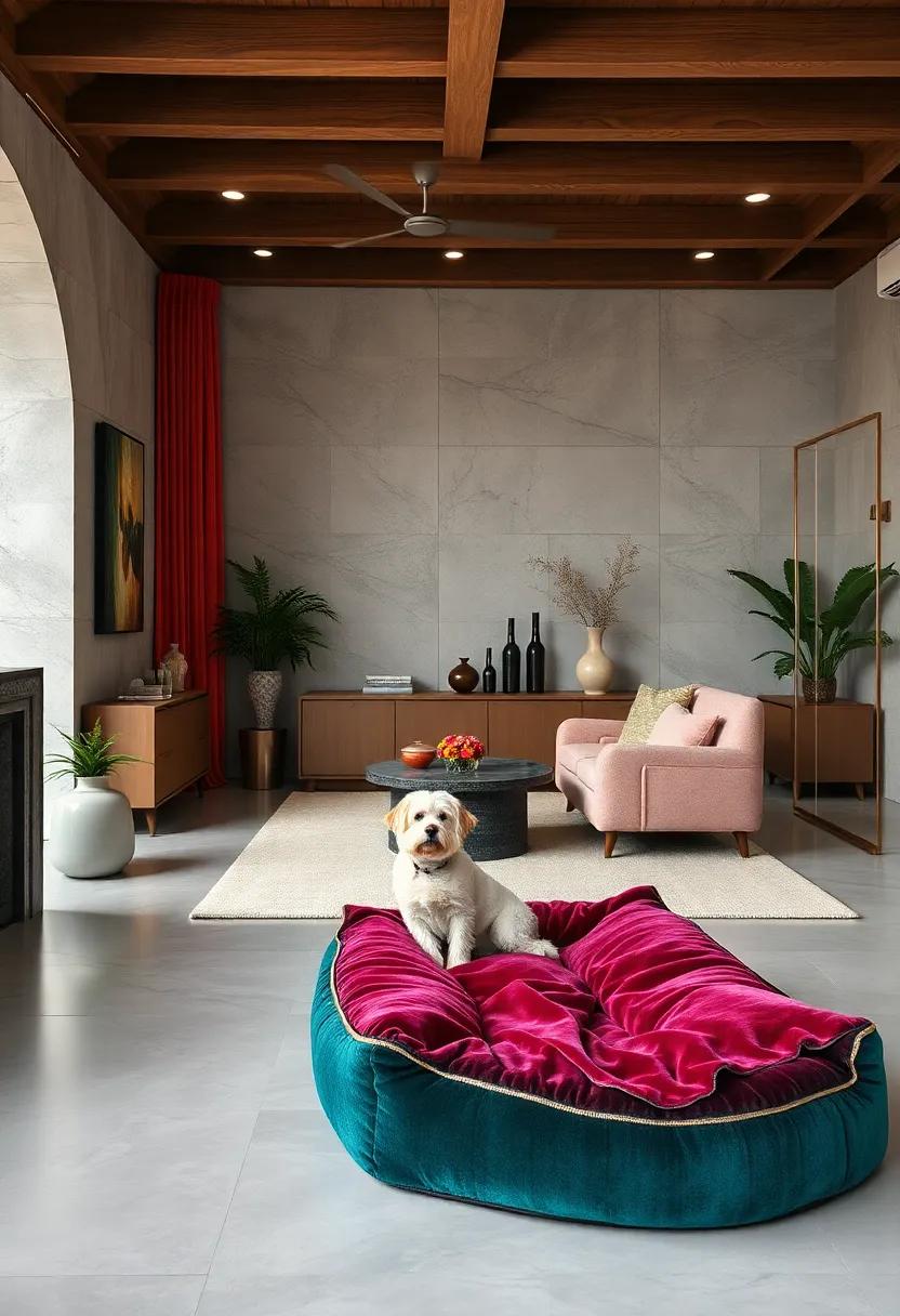 Luxurious Pet ‌Spaces: Pamper your pets ⁤with plush jewel-toned velvet beds that not ‌only provide comfort but also complement your‍ decor