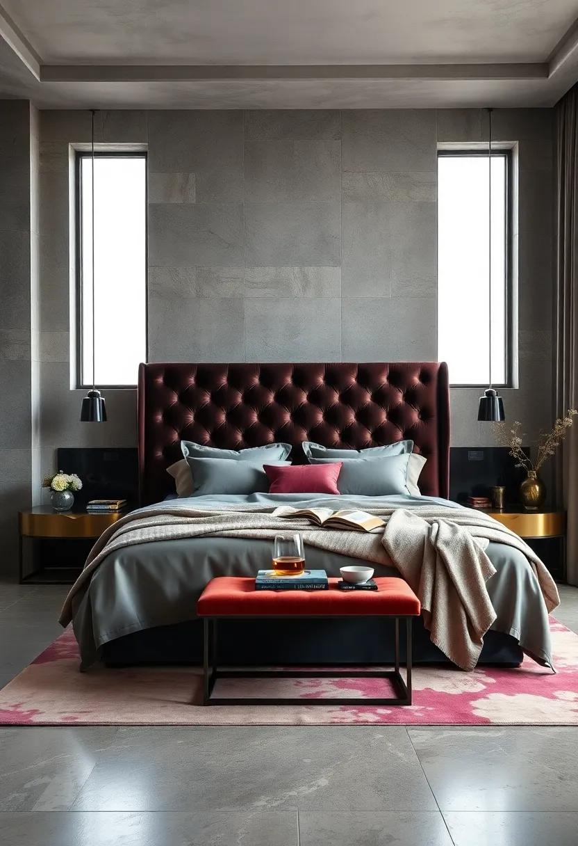 A Stunning Headboard: Invest in a plush jewel-toned velvet headboard‌ for your ‍bed to instill a sense ⁢of luxury and serenity in your bedroom