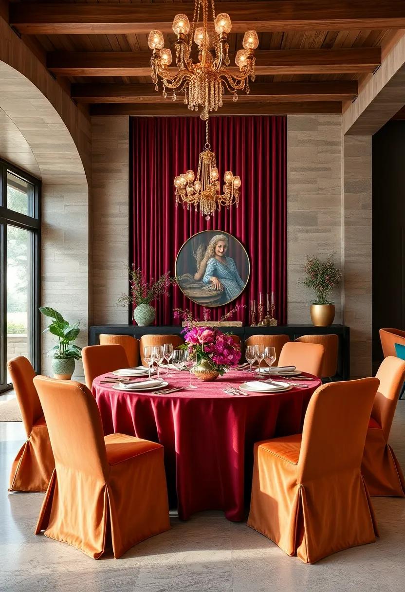 Themed Party Decoration: Utilize jewel-toned velvet tablecloths and chair covers to⁤ transform ⁣a simple gathering⁤ into a⁢ lavish affair
