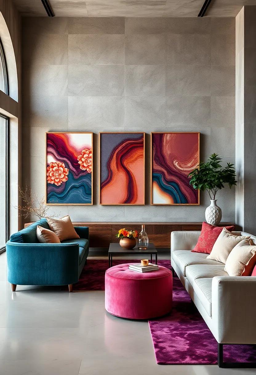 Unique Artwork Displays: Frame sections‌ of jewel-toned velvet fabric to‍ create unique, textural wall displays ‍that are artful and inviting