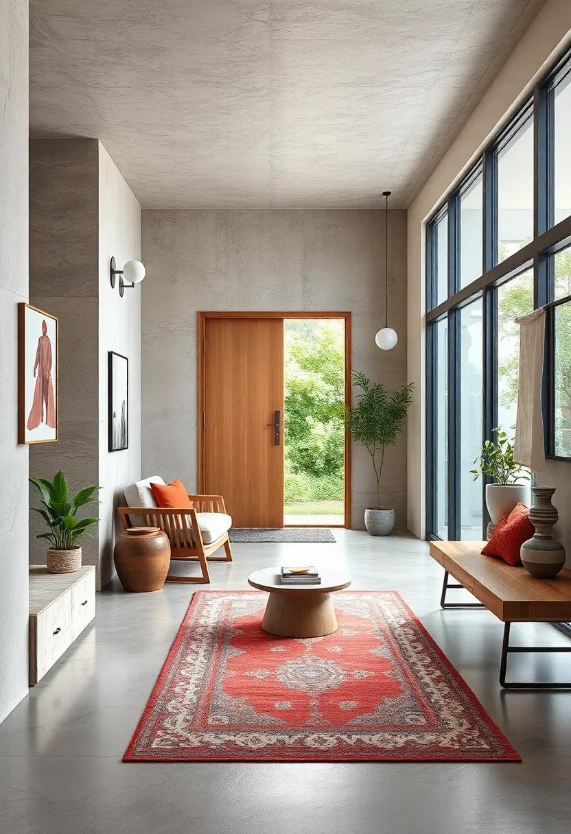 Zen Space:⁤ A⁢ calm, minimalist entryway promoting relaxation, featuring a zen-inspired peg rail with simple lines‌ that creates an uncluttered feel amidst ⁢tranquility