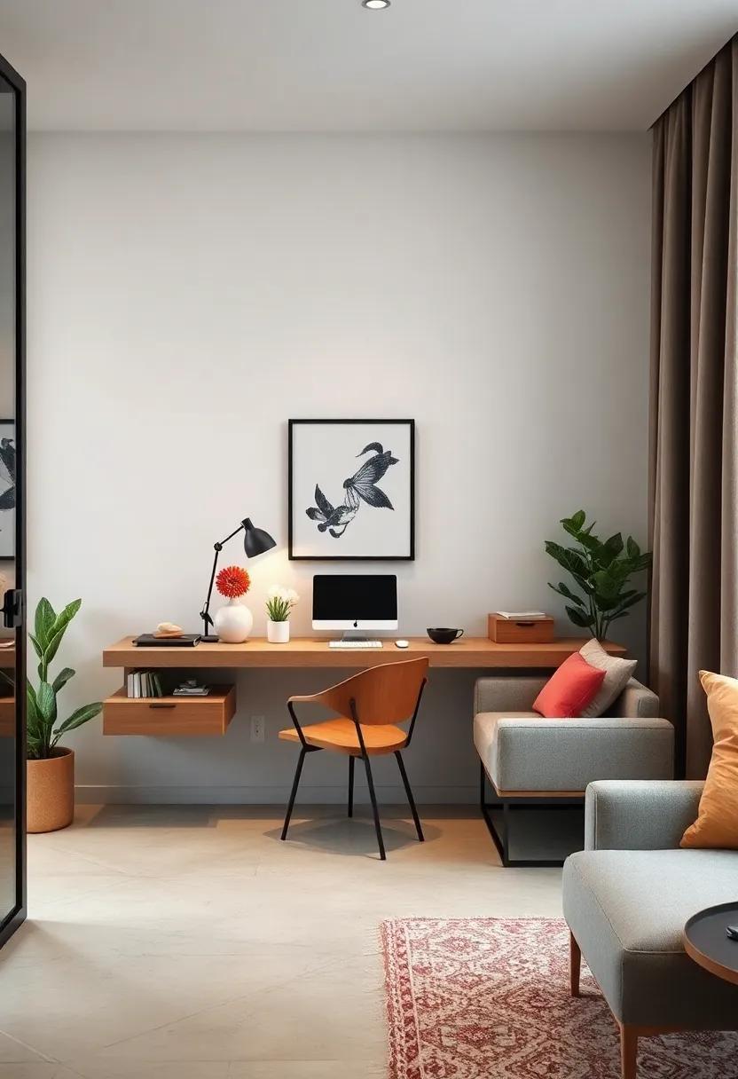 Maximize⁢ your workspace with a compact, L-shaped floating desk that⁤ fits snugly into corners, providing functionality without sacrificing style