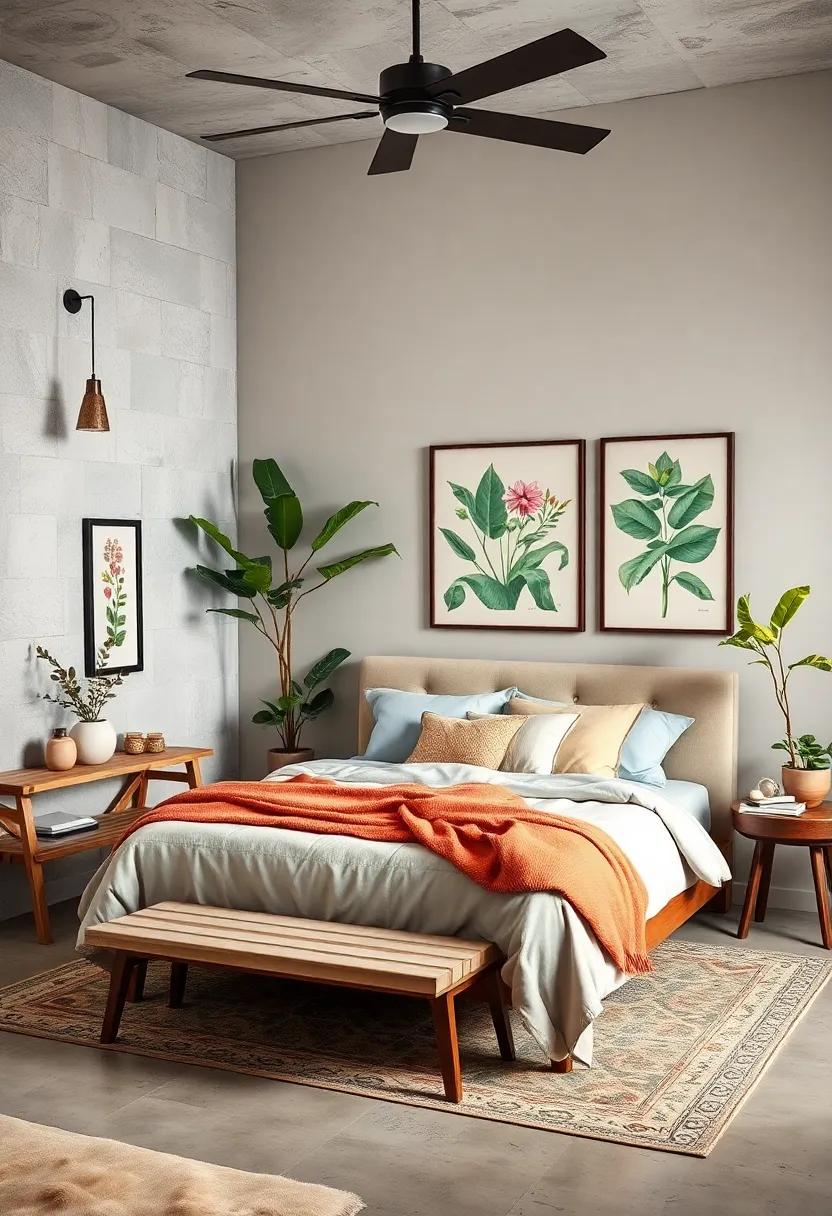 Adorn‍ with​ Botanical Elements: Use potted plants and vintage botanical prints to breathe life‌ into your ⁢bedroom while emphasizing natural beauty