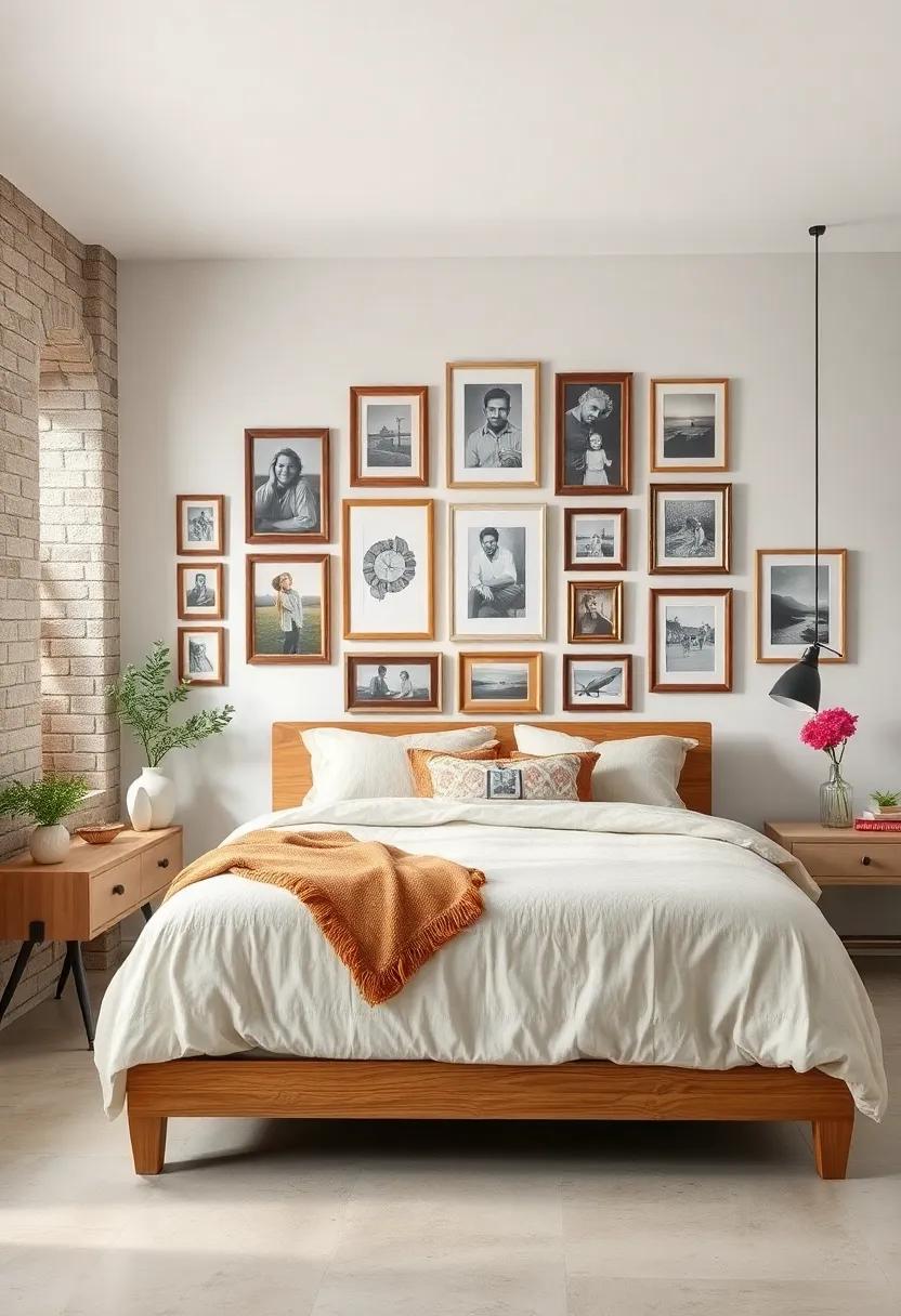 create a‍ Gallery Wall:⁤ Curate a​ collection of vintage frames filled with family photos, art⁣ prints, ‍and⁣ sentimental pieces that reflect‌ your journey