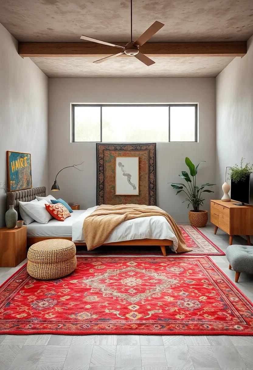 layer Rugs for ‌Texture: ‍Mix⁤ vintage rugs with⁤ contemporary styles to create a cozy feel while adding visual interest to the floor
