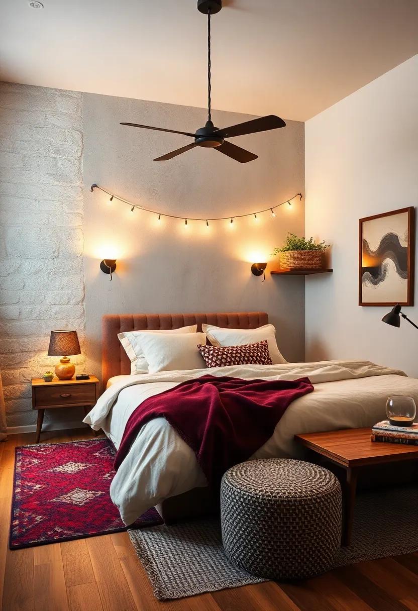 Layered Lighting: Use a combination of​ wall sconces, table ⁢lamps, ‍and ‍string⁣ lights to create a warm, inviting ambiance