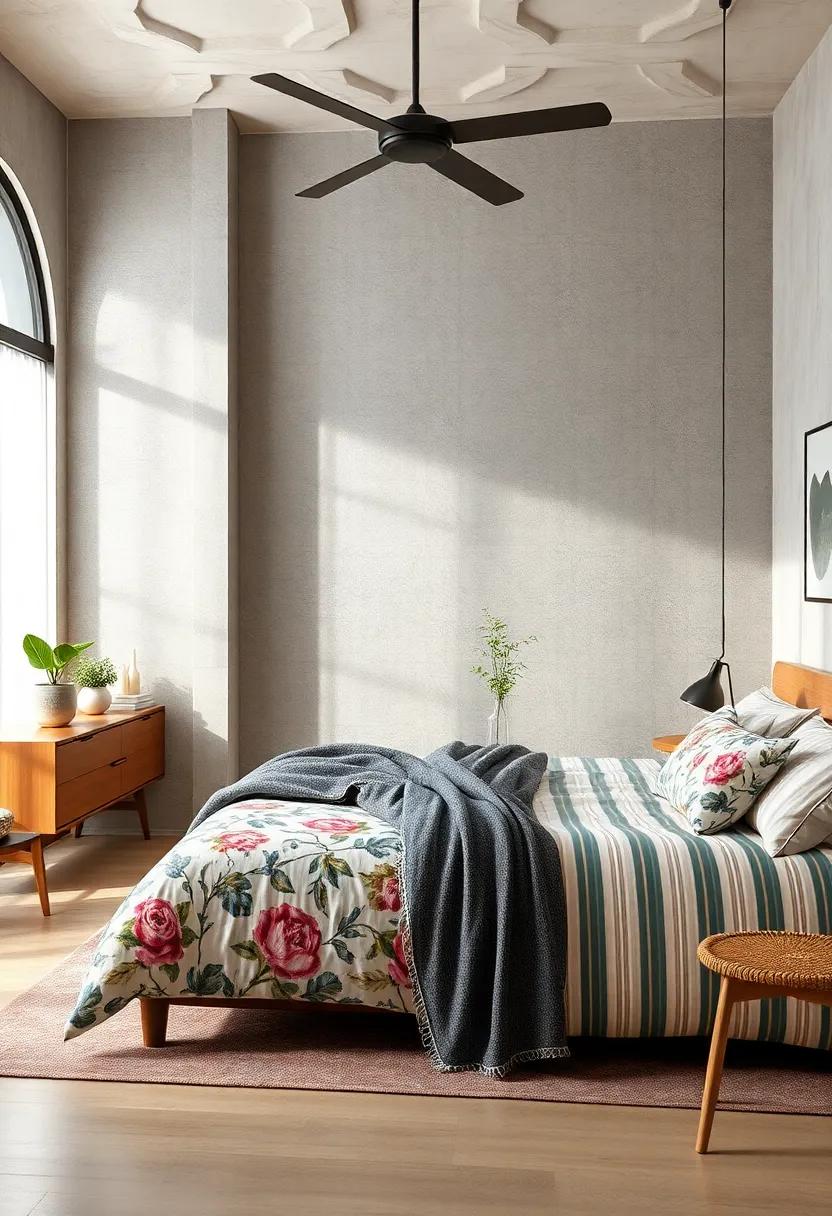 Mix Patterns with Flair: Combine​ floral prints, geometric designs,​ and vintage stripes to‌ add depth and personality to your space