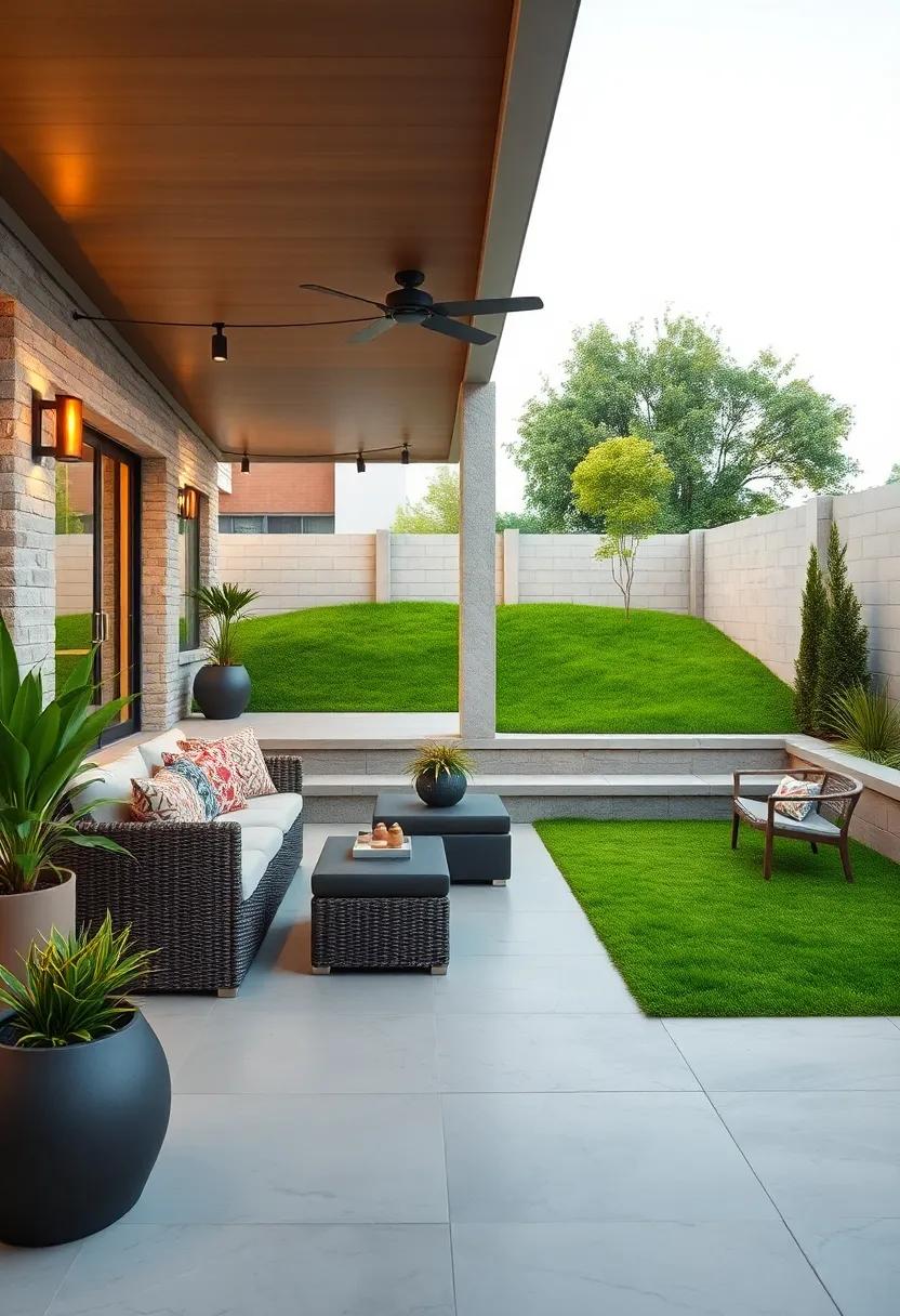 Create a multi-level ⁣patio that transitions​ from a sleek deck‌ to a lush grassy knoll,adding ‍dimension and ‍interest to ‍your outdoor space