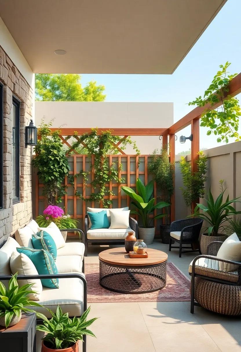 Install Trellis Panels: use many small panels ⁤to create a unique and segmented privacy⁣ space ‍on your​ patio