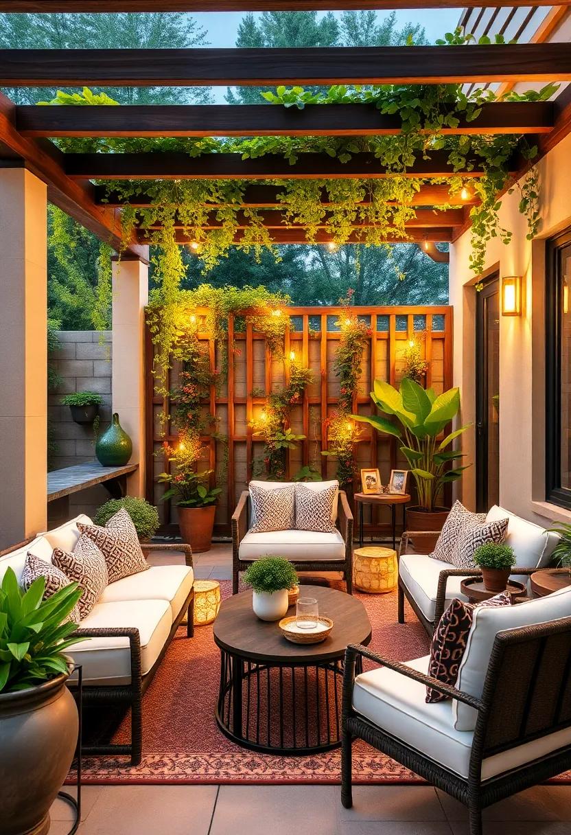 Use Trellises as Room Dividers:‌ Create⁤ separate zones in larger patios using⁤ strategically placed trellises