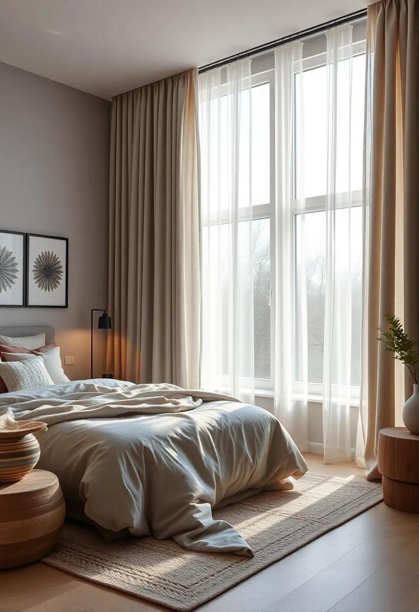 Layered Curtains: Choose thick blackout curtains with ⁢sheer drapes​ to control light levels, allowing for a ⁣cozy escape while adding a visually ‍appealing⁣ layer to your windows
