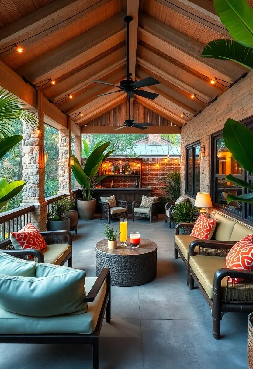 The tiki Nook: A cozy, intimate setting adorned with ​soft lighting, where patrons are treated to handcrafted‍ drinks and a unique tiki twist