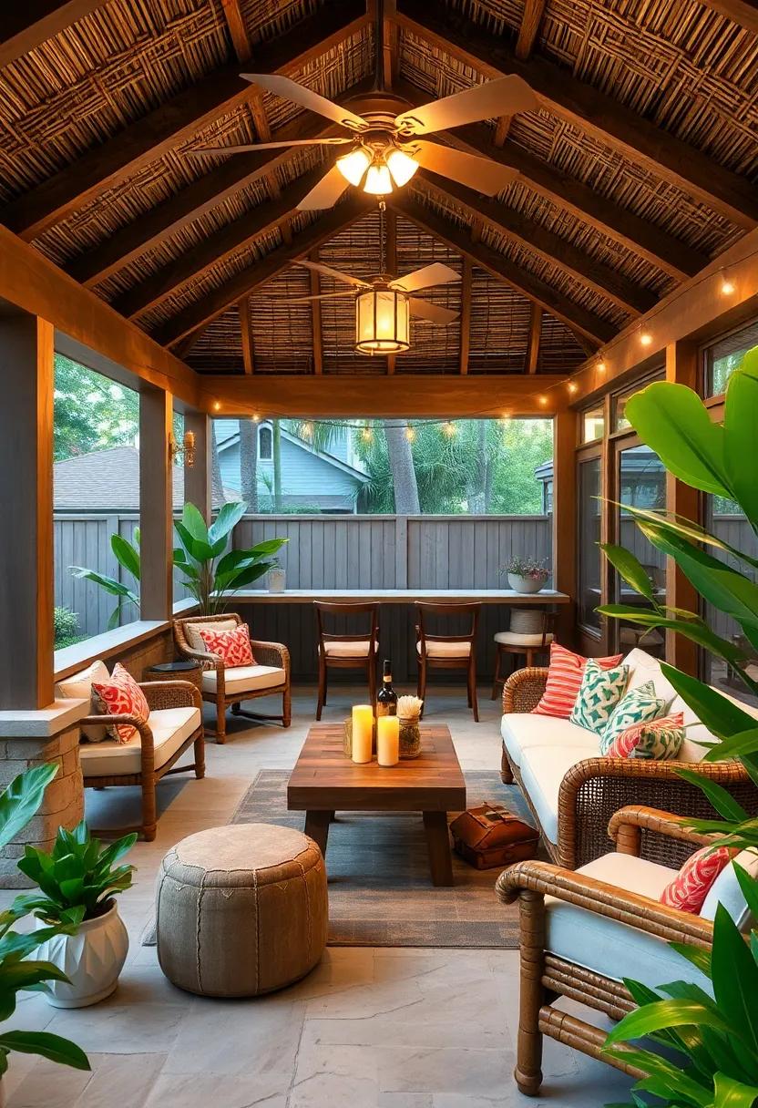 Rum ‍Runner's hideaway: This playful space combines nautical décor with comfy seating, creating an inviting​ atmosphere for enjoying mai tais