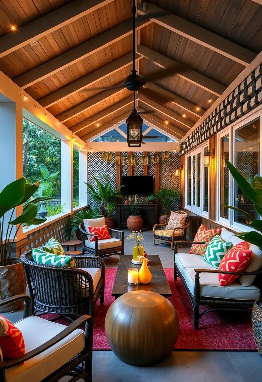 The​ Pineapple Porch: This cheerful spot embraces the spirit of summer all year round, inviting guests to‍ enjoy delightful vibes through ‍cocktails and laughter