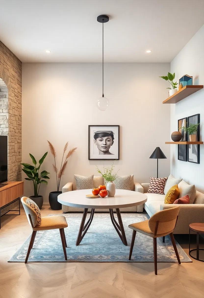 Use Wall Shelves: Make the most of vertical space by installing wall shelves, allowing you to display decor while keeping the floor area free from bulky furniture