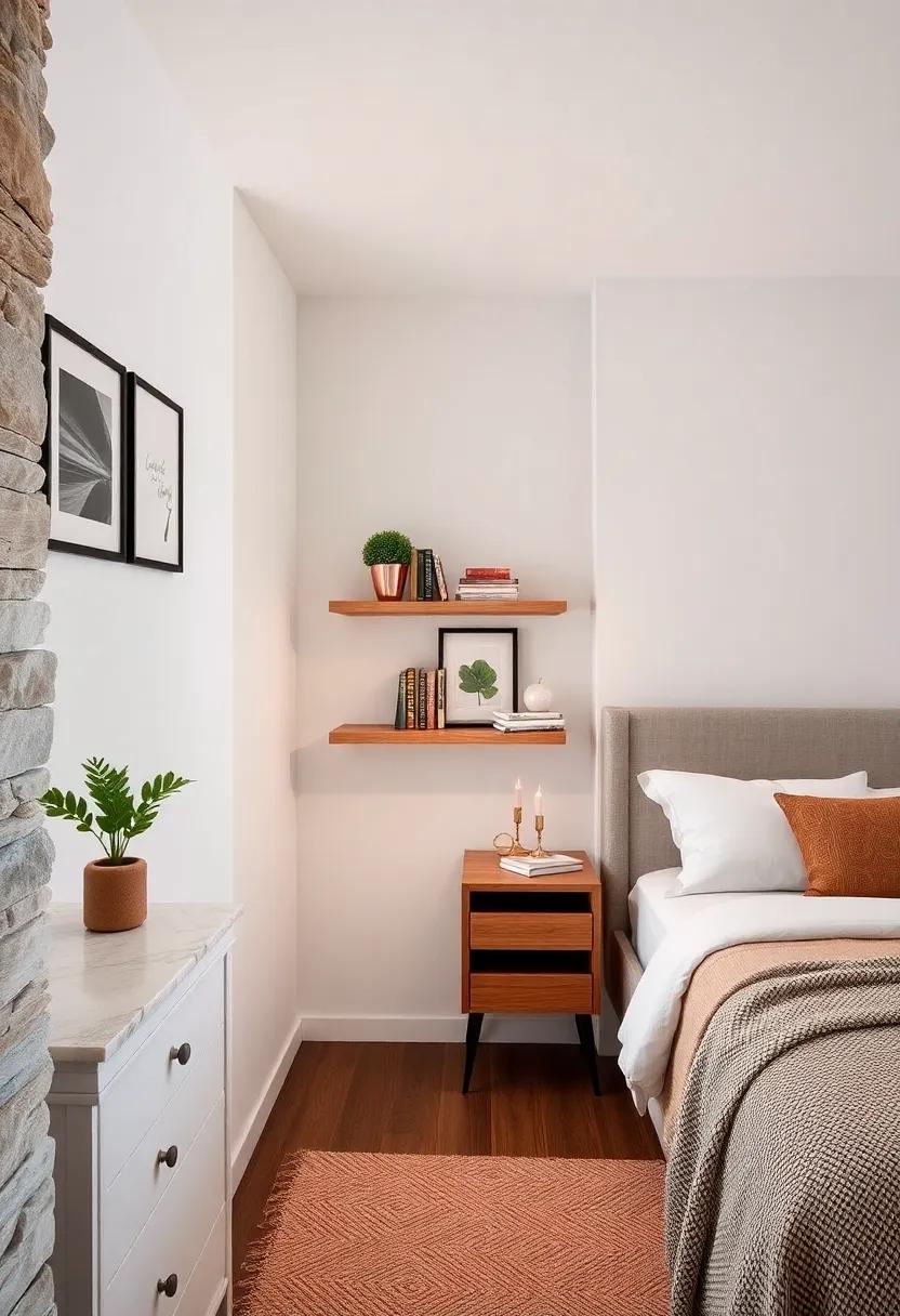 Create a multi-functional study corner with a foldable desk that can be stowed away when not in use, keeping the space open and airy