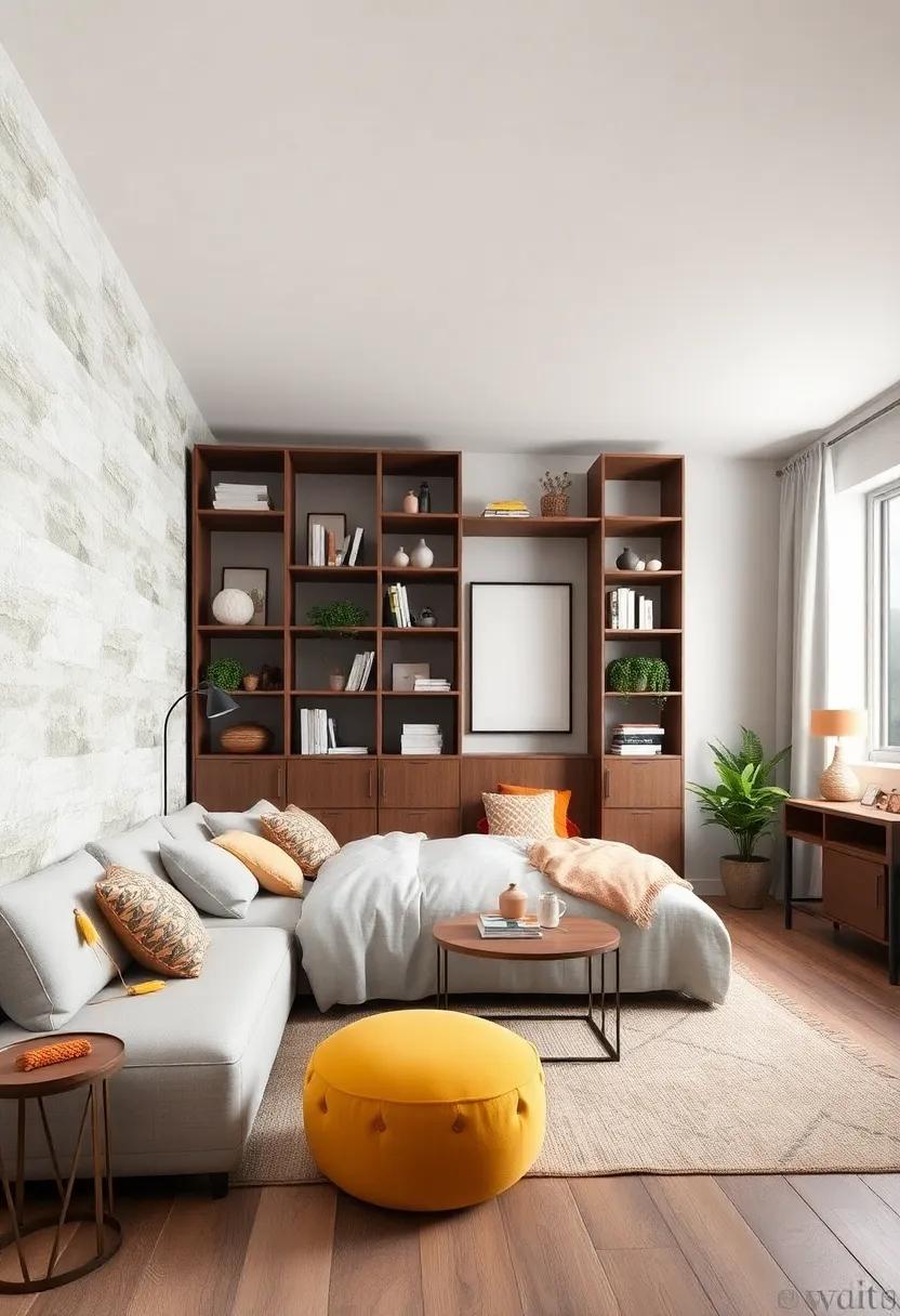 Create a modular shelving unit that can be customized to fit your room’s size and your storage needs