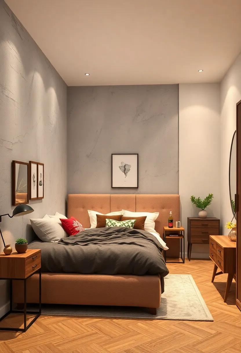 Choose furniture with built-in storage compartments,like a bed with a headboard that has shelves or cubbies