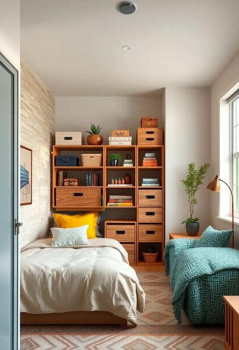 Stacked Crates: Get creative ⁢with‌ wooden crates or fabric boxes stacked in unique ​configurations for ​chic, rustic storage options