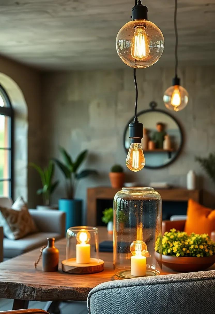 Upcycled Mason ⁣Jar Lanterns: Create⁤ rustic charm by⁤ repurposing glass jars into captivating ‌lighting fixtures⁢ that house energy-saving bulbs‍ inside