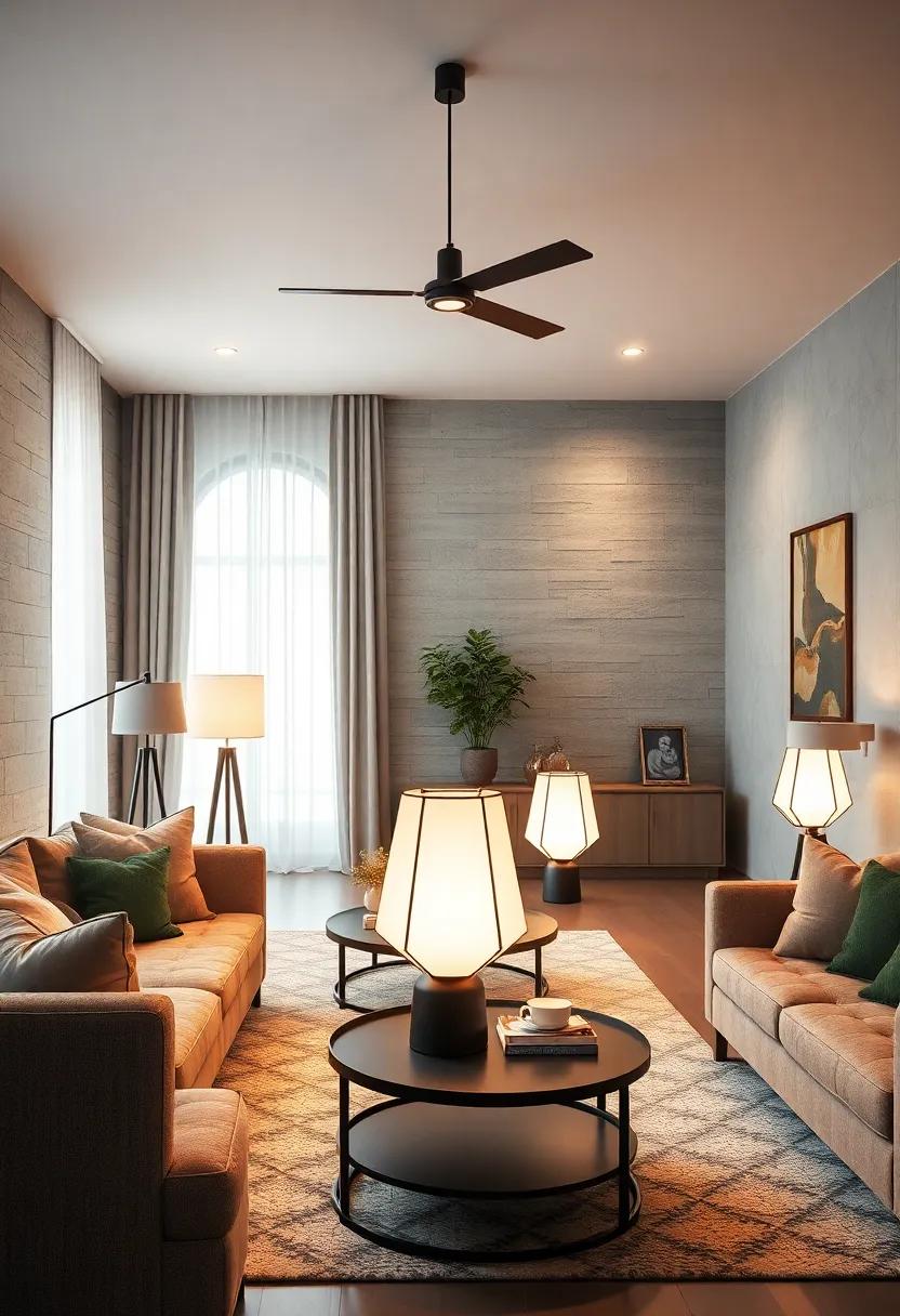 Geometric table Lamps: Find ‌striking ‍designs‌ that complement modern decor, featuring energy-efficient LEDs to create an inviting ambiance without excess⁤ energy use