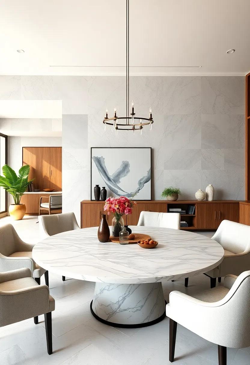 Create a marble Lazy Susan for practical dining ⁢and stylish sharing