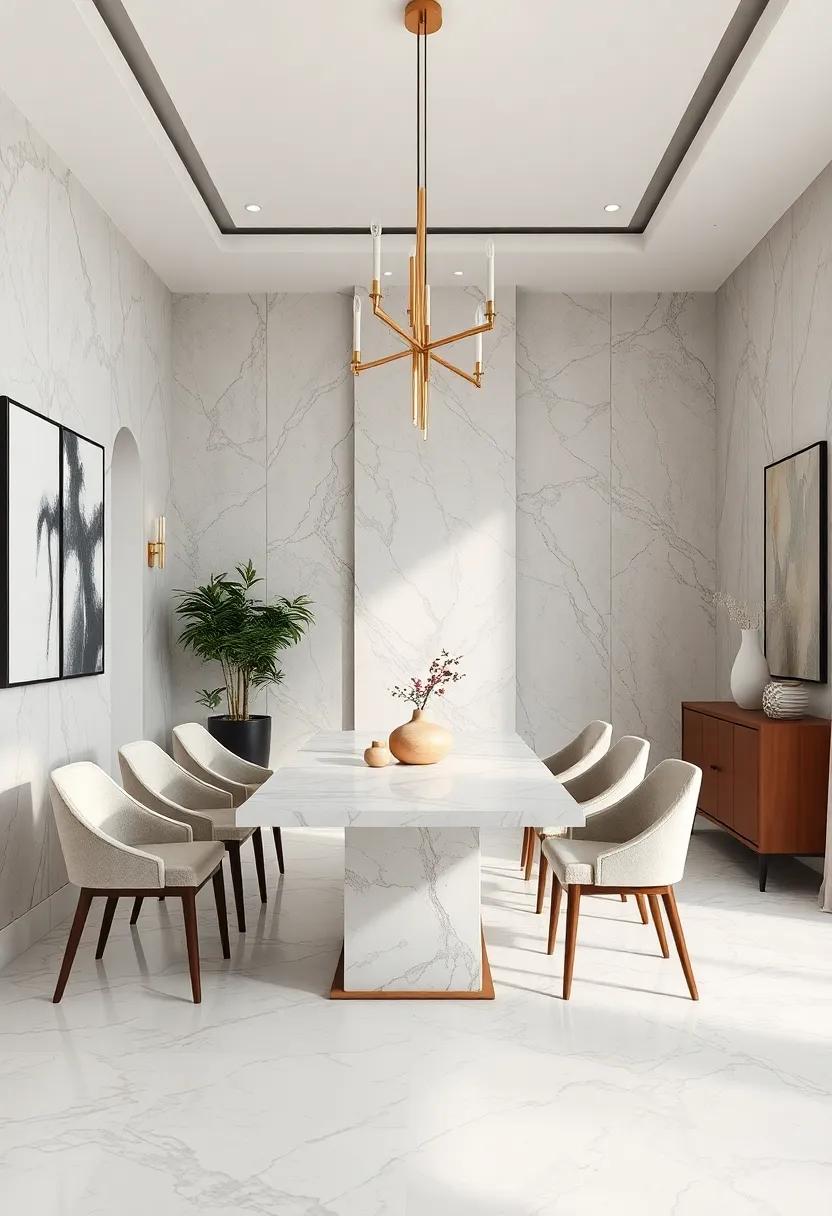 Create a ⁣Marble ‌Serving Bar to blend functionality and⁤ style seamlessly