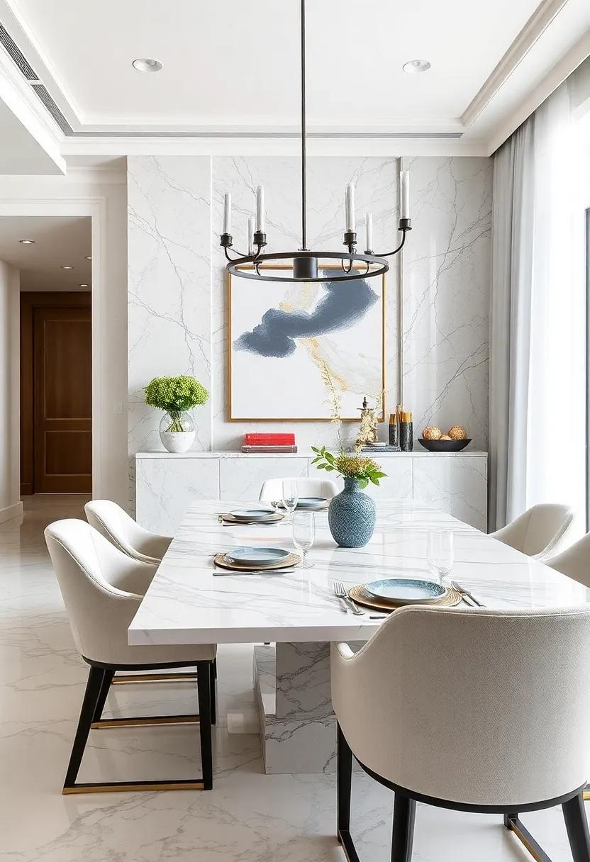 Choose ⁣Marble Accents in ‍your table decoration, like candlesticks or vases,⁣ for a refined⁣ touch