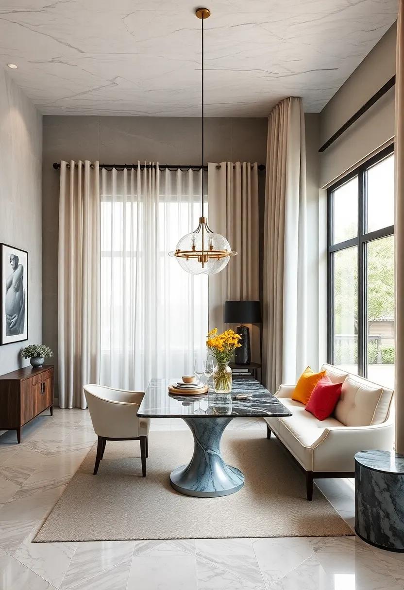 Hang‌ Marble Curtain Rods for a unique twist on window​ treatments