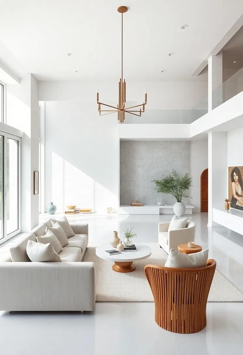 Neutral Accent Pieces: Use soft neutral-colored accent pieces such as beige pillows or light wood accents to enhance warmth without straying from the minimalist essence