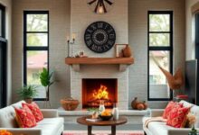 28 Cozy Ideas for a Boho Living Room with a Fireplace to Elevate Your Space