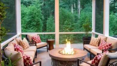 27 Cozy Screened Porch Fire Pits: Exploring Gas and Propane Options for Chill Evenings