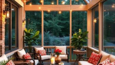 25 Cozy Ideas for Enhancing Your Screened Porch with String Lights