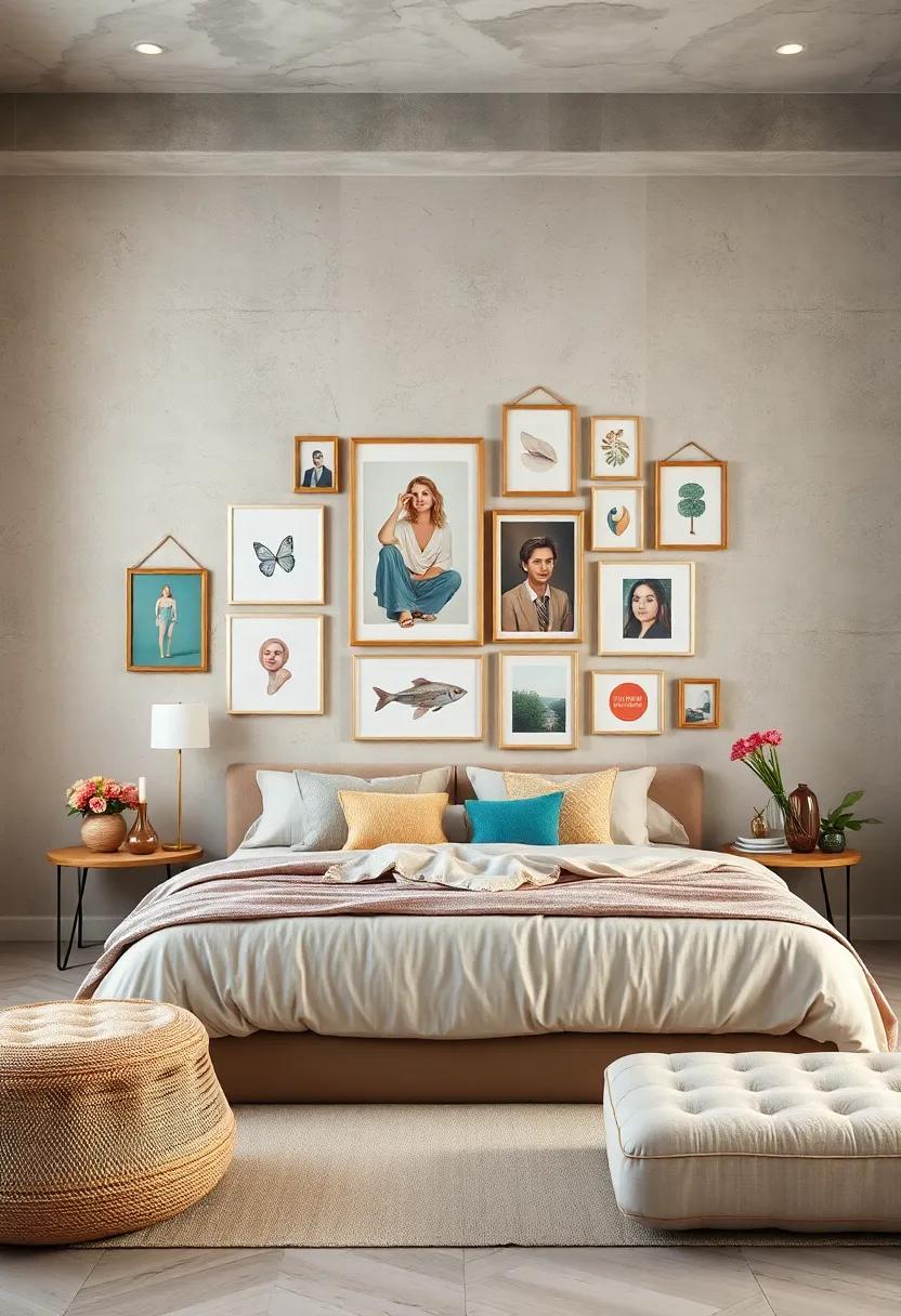 Create a Gallery Wall - Display a ⁢collection‍ of‍ your favorite art ‍pieces,⁣ photographs, or⁢ prints‍ to add ‍character and depth ​to your space