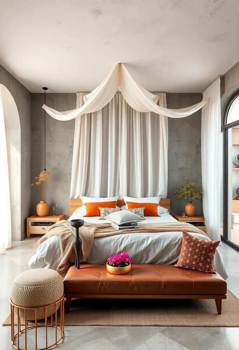 Dreamy Canopy - Combine‍ drapes or fabric ⁣overhead to create an ethereal feel ​that invites relaxation and daydreaming